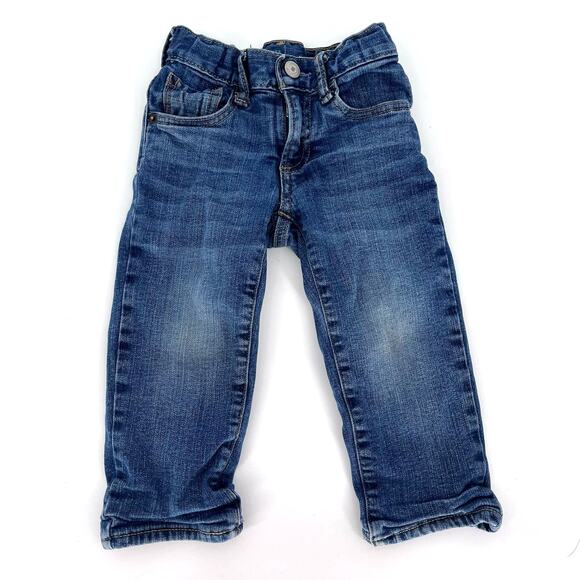 GAP Other - Baby Gap Jersey Lined Girlfriend Jeans 6-12 Months Medium Wash Adjustable